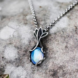 COLLIER PENDENTIF LOTUS ARGENT