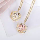 COLLIER CHARME ROSE FLORAL
