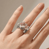 BAGUE RÊVEUSE PAPILLON ARGENT - (RÉGLABLE)