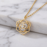 COLLIER CHARME ROSE FLORAL