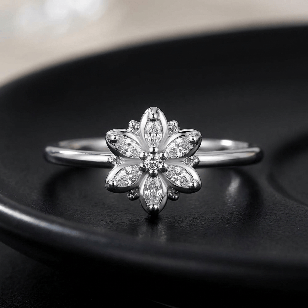 BAGUE FLEUR ÉTOILE