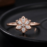 BAGUE FLEUR ÉTOILE