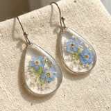 BOUCLES D'OREILLES JARDIN EN VERRE