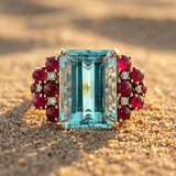 BAGUE CORAIL EN FLEUR
