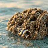COLLIER POISSON DE RÉCIF BLEU