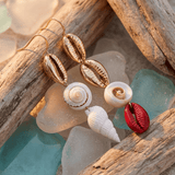 BOUCLES D'OREILLES EN COQUILLE