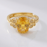 BAGUE SOLEIL D'OR - (RÉGLABLE)