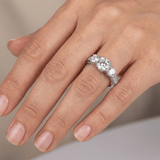 BAGUE TRINITY EN ARGENT