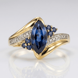 BAGUE BLEUE CÉLESTE