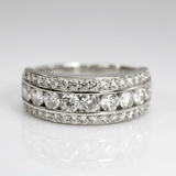 BAGUE EMPILABLE EN ZIRCONIUM ARGENTÉ