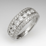 BAGUE EMPILABLE EN ZIRCONIUM ARGENTÉ