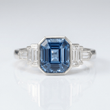 BAGUE FORTERESSE BLEUE