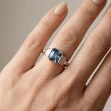 BAGUE FORTERESSE BLEUE