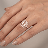 BAGUE EN FLEUR DE PÊCHER