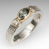 BAGUE VERTE & DORÉE