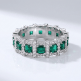 BAGUE ÉTERNITÉ VERTE