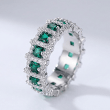 BAGUE ÉTERNITÉ VERTE