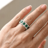 BAGUE ÉTERNITÉ VERTE
