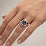 BAGUE ORBITALE BLEUE