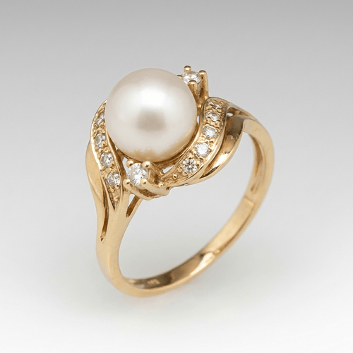 BAGUE EN PERLE D'OR