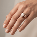 BAGUE EN PERLE D'OR