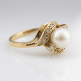 BAGUE EN PERLE D'OR