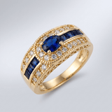 BAGUE EMPIRE BLEUE
