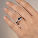 BAGUE EMPIRE BLEUE
