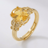 BAGUE SOLEIL D'OR - (RÉGLABLE)