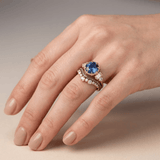 BAGUE EN OR AVEC SAPPHIRE VINTAGE