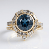 BAGUE COMPAS BLEUE