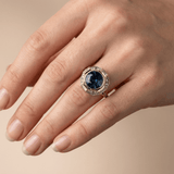 BAGUE COMPAS BLEUE