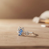 Bague Papillon Saphir