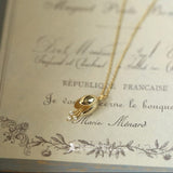 COLLIER PENDENTIF GOUTTE D'OR