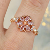 BAGUE RADIANCE PINK & OR