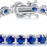 Bracelet de tennis en saphir