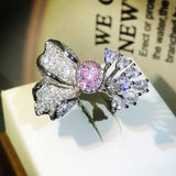 BAGUE PÉTAL ÉCLATANTE - (AJUSTABLE)