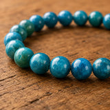 Bracelet en Apatite Bleue pour Clarté, Motivation et Expression de Soi