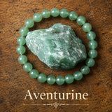 Bracelet en Aventurine Verte pour la Chance, les Opportunités et la Prospérité