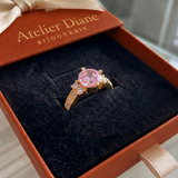 Bague Célia Rosette | Or blanc