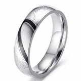 Bague couple éternel | Or blanc