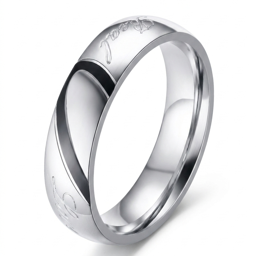 Bague couple éternel | Or blanc