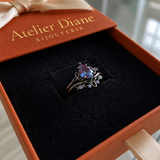 Bague en améthyste | Or blanc