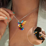Ensemble collier hirondelle et boucles d'oreilles | Or