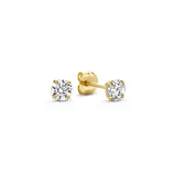 Boucles d'oreilles en pierre larmes de lune | Or