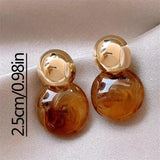 Boucles d'oreilles pendantes Aurélie Amber | Or