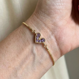 Bracelet amour Lilas | Or