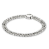 Bracelet maille cubaine pavé | Or