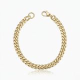 Bracelet cubain | Or blanc