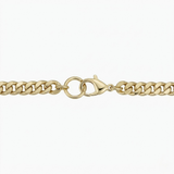 Bracelet cubain | Or blanc